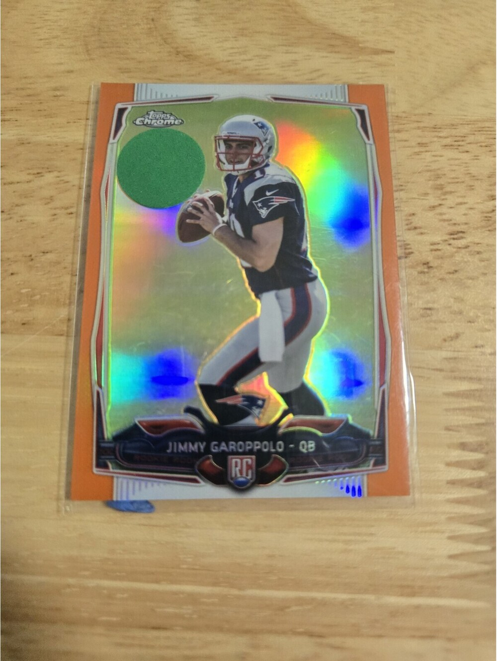 2014 Topps Chrome - Jimmy Garoppolo #150 Orange Refractor (RC)